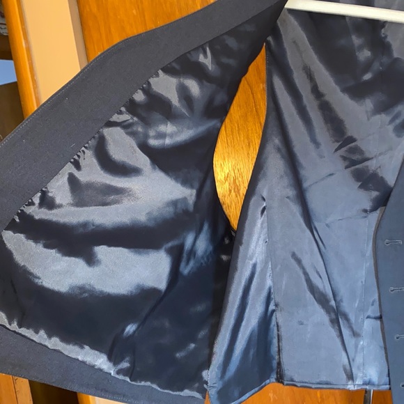 Dark Gray/Black, 5 Button, 2 Pocket Dress/Business Vest. Side vent w/49” Chest - Picture 9 of 10